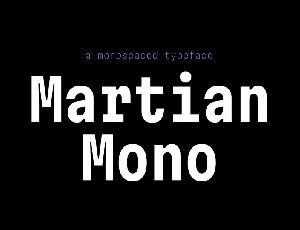 Martian Mono font