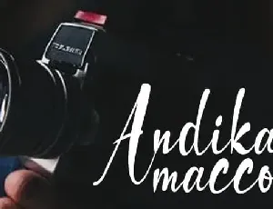 Andika Macco Script font