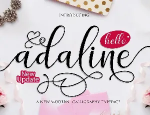 Adaline Script font