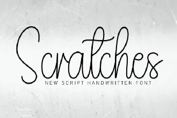 Scratches Script Typeface font