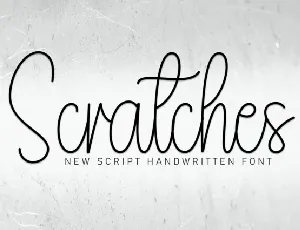 Scratches Script Typeface font