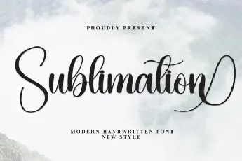 Sublimation Script Typeface font