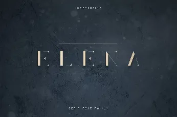 Elena Luxe Serif font