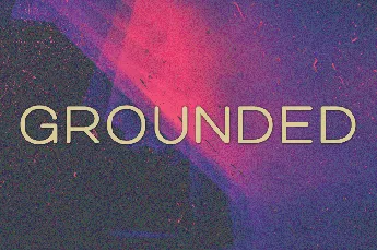 Grounded font