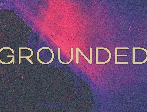 Grounded font