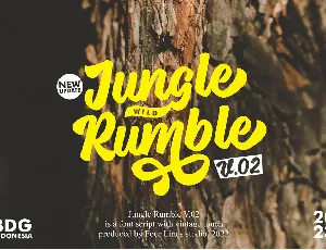 Jungle Rumble V.02 font