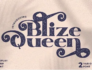 Blize Queen font