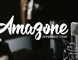 Amazone Calligraphy font