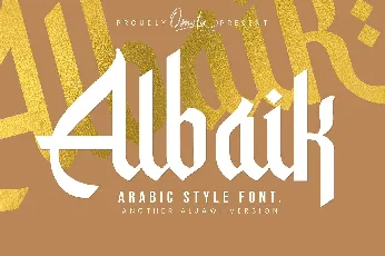 Albaik font