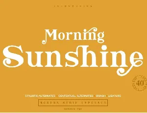 Morning Sunshine Modern Serif Typeface font