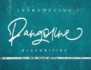 Pangoline Handwritten font