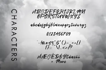 Smoke Attack Brush font