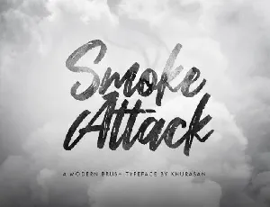 Smoke Attack Brush font