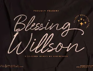 Blessing Willson font