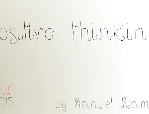 Positive thinking font