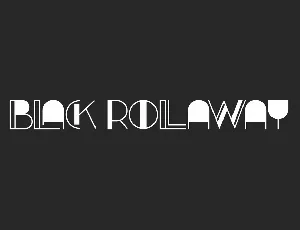 Black Rollaway Demo font