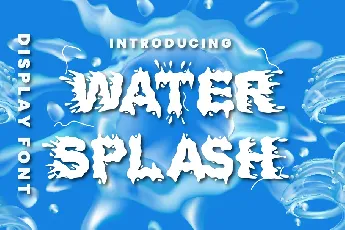 Water Splash font