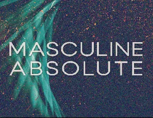 Masculine Absolute font