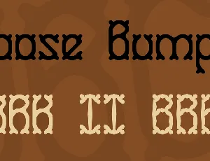 Goose Bumps font