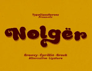 Nolger Demo font