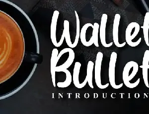 Wallet Bullet Script font