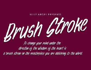 Brush Stroke font