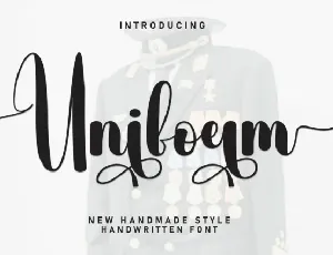 Uniform Script font