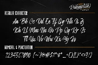 Perfect Redemption font