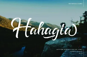 Hahagia font