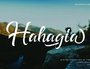 Hahagia font