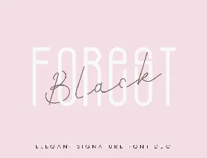 Black Forest Duo Free font