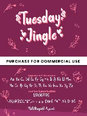 Tuesday Jingle font