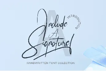 Include A Signature font