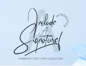 Include A Signature font