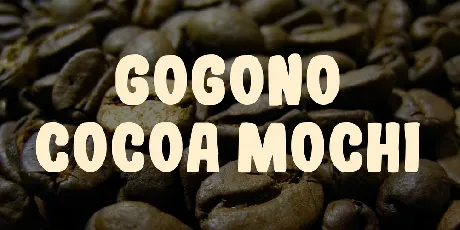 Gogono Cocoa Mochi font