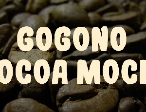 Gogono Cocoa Mochi font