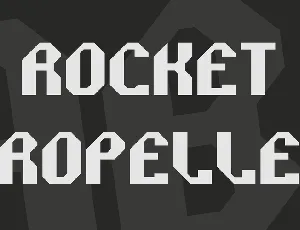 Rocket Propelled font