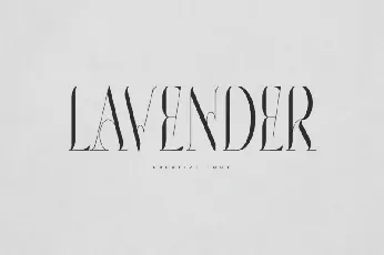 Lavender Serif font