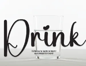 Drink font