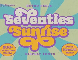 Seventies Sunrise font