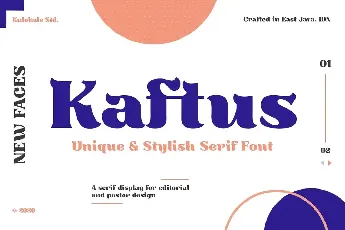 Kaftus Display font