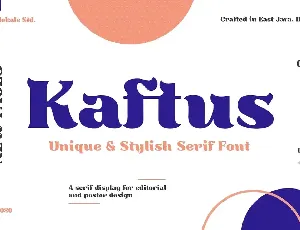 Kaftus Display font