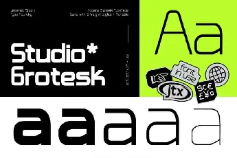 Studio Grotesk Sans Serif font