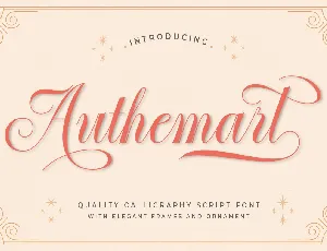 Authemart font