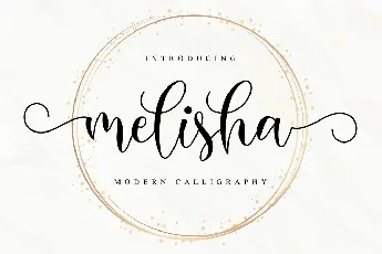 Melisha Modern Calligraphy Script font