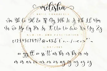 Melisha Modern Calligraphy Script font