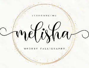 Melisha Modern Calligraphy Script font