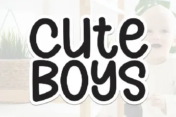 Cute Boys Display font