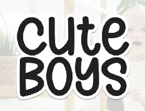 Cute Boys Display font