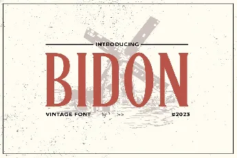 Bidon font